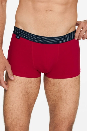 Henderson Brush Herren-Boxershorts aus Baumwolle, Rot/Marineblau, 40407