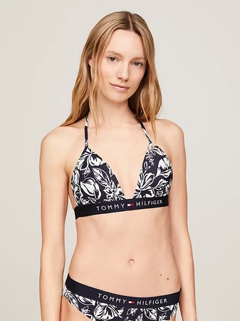 Schwarzes Bikinioberteil von Tommy Hilfiger UW0UW05367