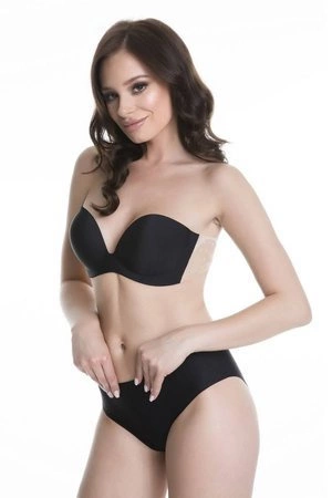Backless self-supporting bra Julimex Wing bra black