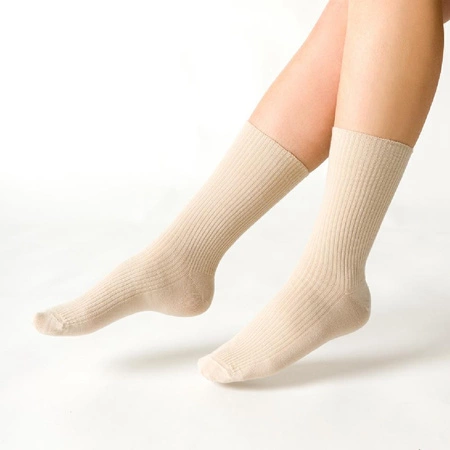 Steven beige druckfreie Damensocken 062