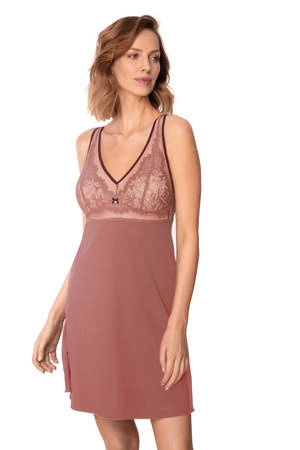 Nightdress with lace Zoe Nipplex pink