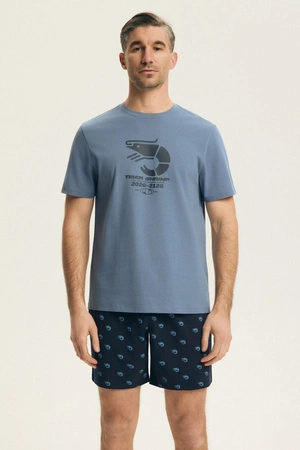 Henderson Brad Herren-Baumwollpyjama, Marineblau, 44520