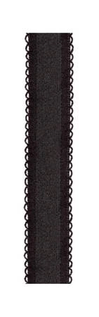 Ramiączka materiałowe Julimex RB-404 czarne 16mm