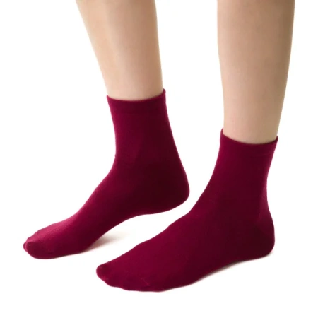 Steven women's merino wool socks, burgundy 130