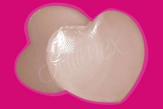 Julimex Silikon-Brustwarzenhüllen herzbeige PS-05