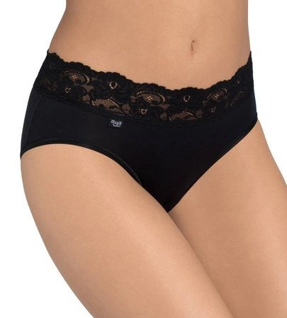 Majtki damskie Sloggi romance midi czarne