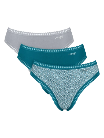 Sloggi Go Crush High Leg Panties C3P 3er-Pack Marineblau V022