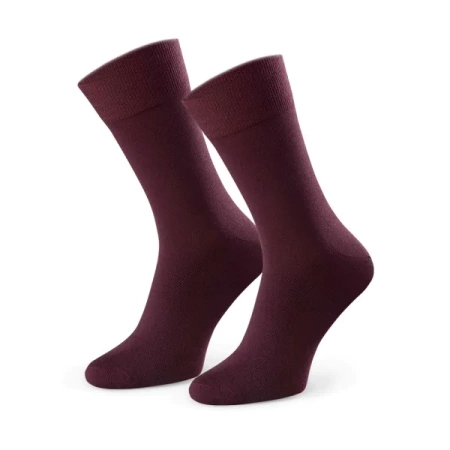 Steven Men&#39;s Cotton Socks Plum Brown 056