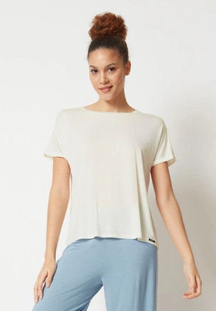 Women's bamboo T-shirt Skiny cream 80774