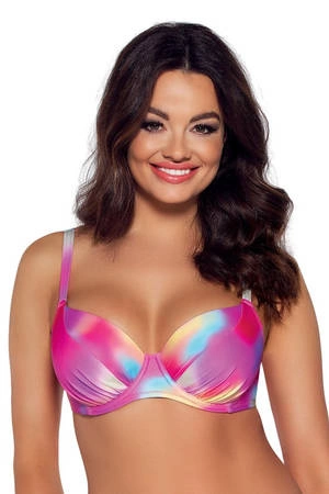 Biustonosz kąpielowy usztywniony Ava Tie dye SK 163 pastelowy