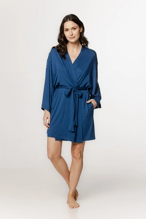 Women's micromodal bathrobe Coemi 261C406 denim