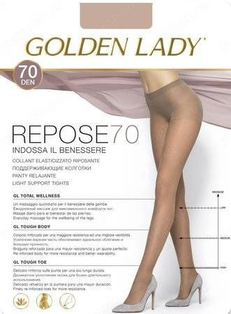 Relax-Strumpfhose Golden Lady nero Repose 70 DEN schwarz