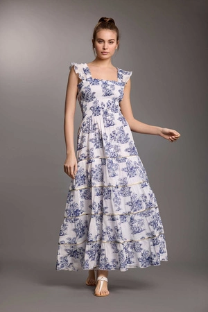 Elegancka sukienka maxi Iconique Izmir biała IC25-077