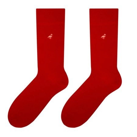 Einfarbige Herrensocken More 051 rot 52