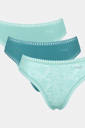 Sloggi go crush high leg panties C3P 3 pieces turquoise