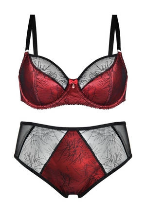 Bolero Red Mediolano red semi-padded bra 01102