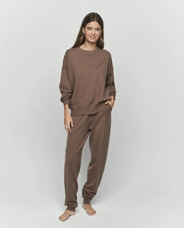 Selmark Gestrickte Loungewear Hellbraun P10854