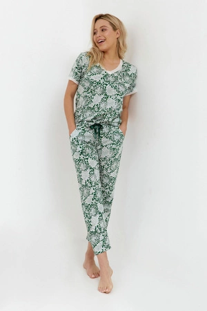 Women&#39;s cotton pajamas Cana 238 green