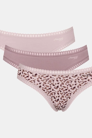 Sloggi Go Crush Hipster C3P Damenhöschen, 3-teilig, Beige