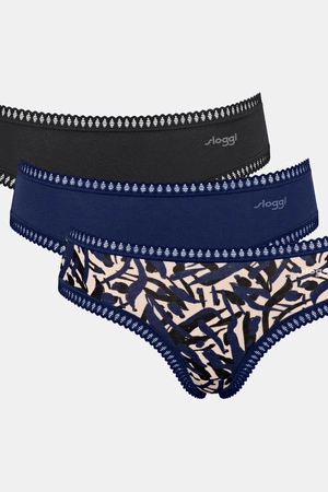 Sloggi go crush hipster panties C3P 3 pieces navy blue