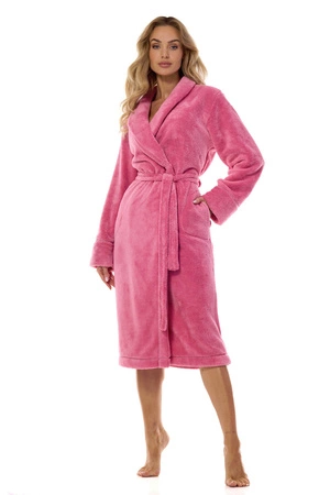 Women&#39;s warm bathrobe Camelia L&amp;L pink 2413