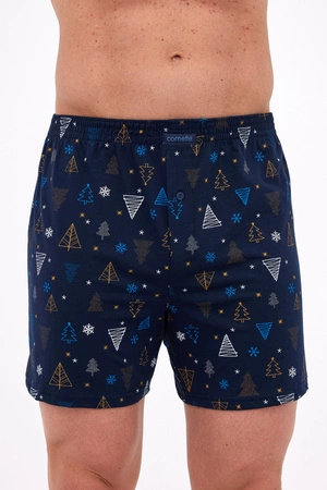 Cornette Herren Weihnachtsboxershorts Marineblau 016/23