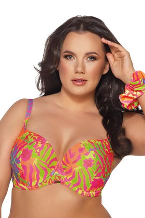 Ava SK 187 Fluo padded swim bra, multicolored