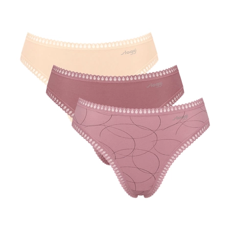 Sloggi Go Crush High Leg Höschen C3P 3er-Pack Pastellfarben V002