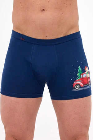 Weihnachts-Herren-Boxershorts Baumwolle Cornette marineblau 007/79