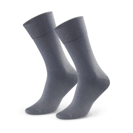 Steven Herrenanzugsocken aus Baumwolle grau 056
