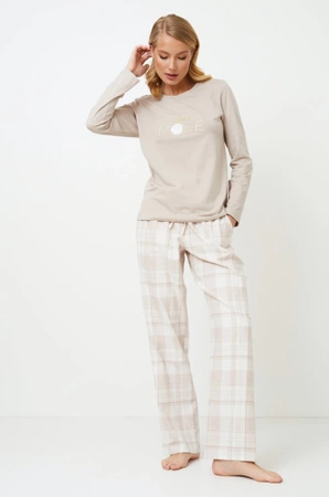 Damenpyjama mit Modal Shelli beige Aruelle