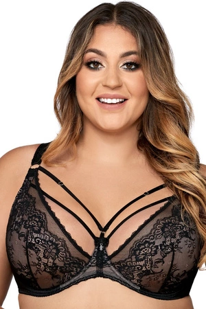 Soft bra with straps Ava black AV 1824