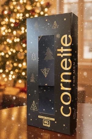 Cornette Herren-Weihnachtsset Boxershorts und Socken 914/03