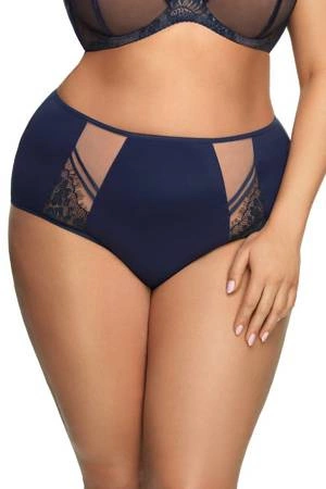 Midi-Slip für Damen Gorsenia K497 Paradise marineblau