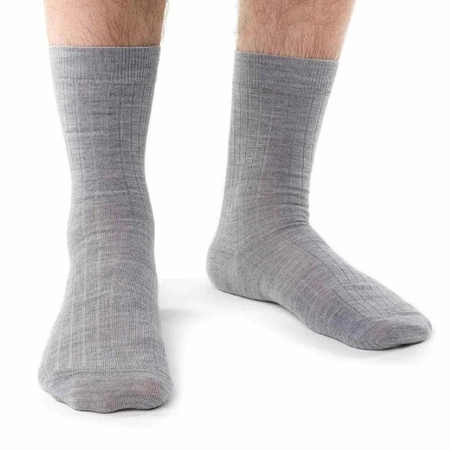 Steven men's pressure-free merino wool socks, gray 130