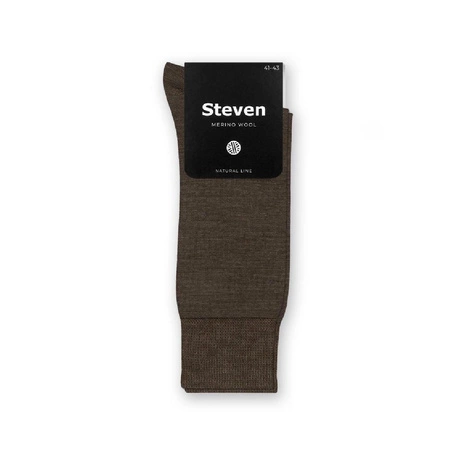 Steven men's merino wool socks brown 130