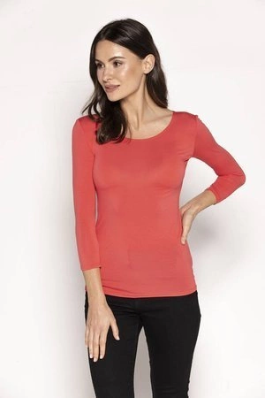 Manati Babell Papaya T-Shirt mit 3/4 Ärmeln