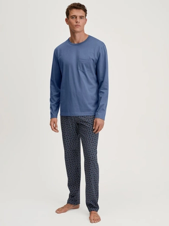 Calida men's cotton pajamas blue 47387