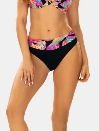 Feba women's swim briefs black with colored stripe FD10/902