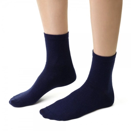 Steven women's merino wool socks, navy blue 130