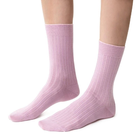 Steven women's pressure-free merino wool socks, dirty pink 130
