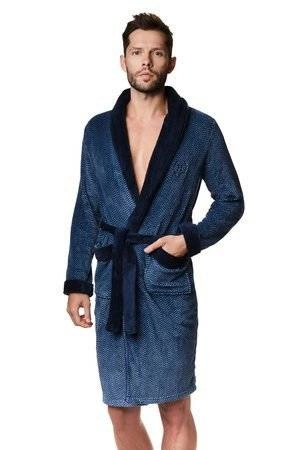 Men's bathrobe Henderson Mites 39392 blue