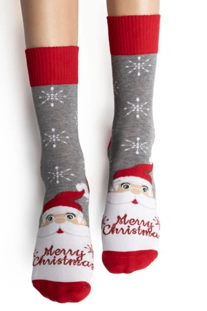 Steven 136/137 women's Christmas socks gray