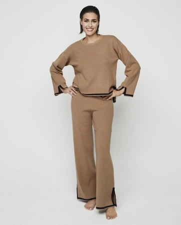 Selmark gestrickte Loungewear beige P11354