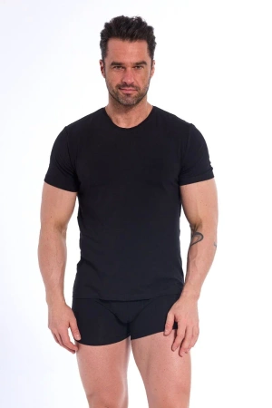 Authentic Cornette short sleeve T-shirt black 202