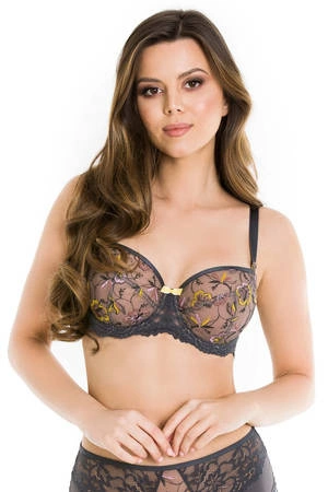Mediolano Sunflower soft bra, graphite 19164