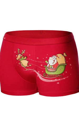 Weihnachtliche Herren-Boxershorts Cornette Rot 007/67