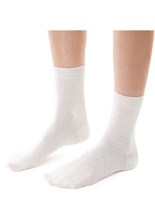 Steven Damen-Kaschmirsocken, Creme 083