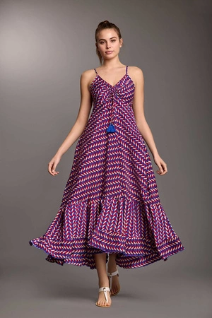 Iconique Serena marineblaues Maxikleid IC25-125