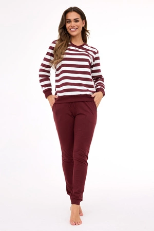 Women&#39;s breathable cotton pajamas Molly Cornette brown DR 635/468